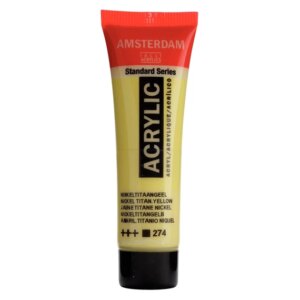 Amsterdam Standard Series acrylic tube 20 ml Nickel Titanium Yellow 274