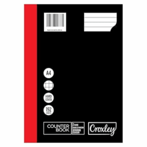 Croxley Counter Book 1 Quire 96 Pages Quad and margin A4