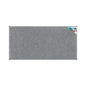 Bulletin Board Ribbed Aluminium Frame (2400x1200mm - Laurel)
