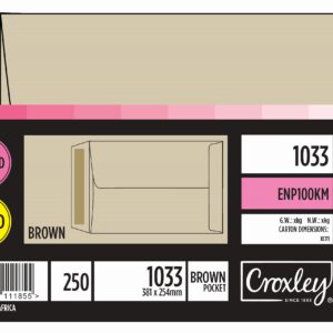 Croxley 381 X 254 Manilla Envelopes Box of 250