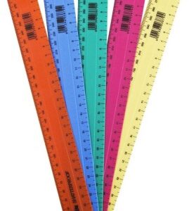 Disa Ruler 15Cm Assorted Neon Cols Pocket of 25