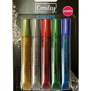 Croxley Glitter Glue Classic Colours 5 X 10Ml