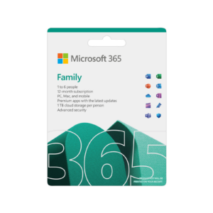 Microsoft 365 Family FPP Medialess 1 Year Subscription
