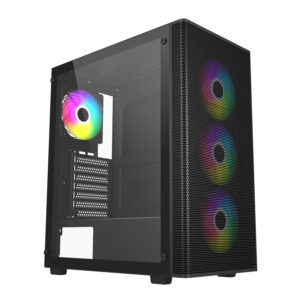 FSP M220 ATX Mid Tower Gaming Chassis - Black