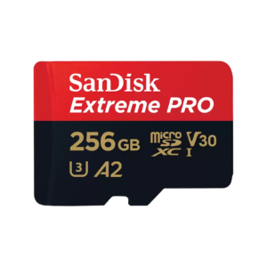 Sandisk Extreme Pro 256GB 4K Video MicroSDXC Card with Adapter