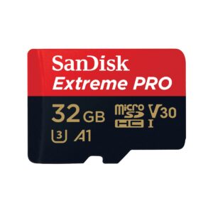 Sandisk Extreme Pro 32GB 4K Video MicroSDXC Card with Adapter