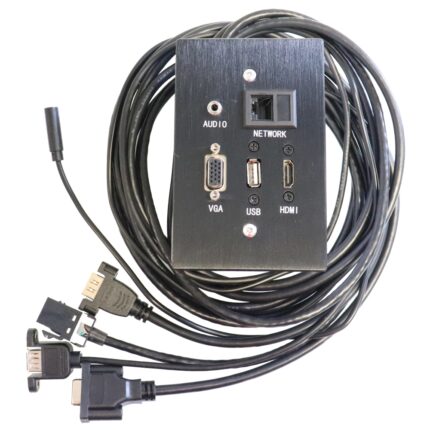 Adaptor - Wall Box Female Hdmi, Vga, Aux , Ethernet, Usb A Port