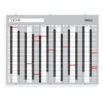 Year Planner Glass Non Magnetic 1200*900Mm