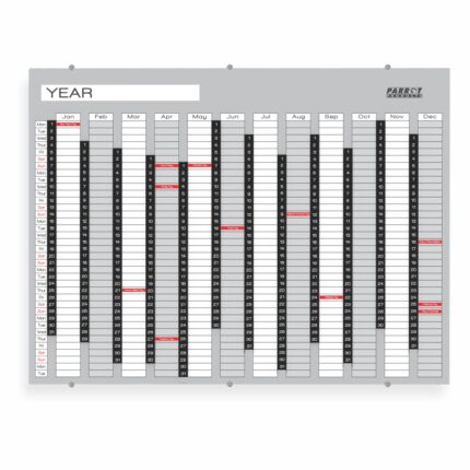 Year Planner Glass Non Magnetic 1200*900Mm