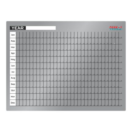 Yearly Planner Cast Acrylic 600 X 450Mm