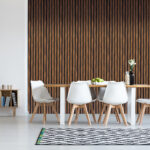 Acoustic Slatted Wall Panel 600 X 2400 - Ebony