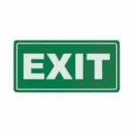 Symbolic Sign 150*300Mm Exit Green On White Acp