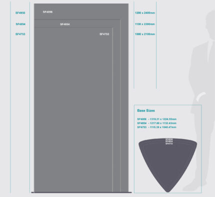 Sign Frame 1100X2200Mm Triangular Tower