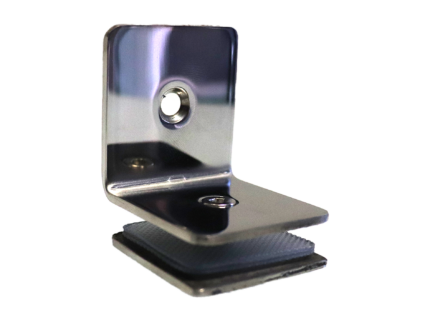 Shower Panel Glass Clamp - (Mirror Finish)