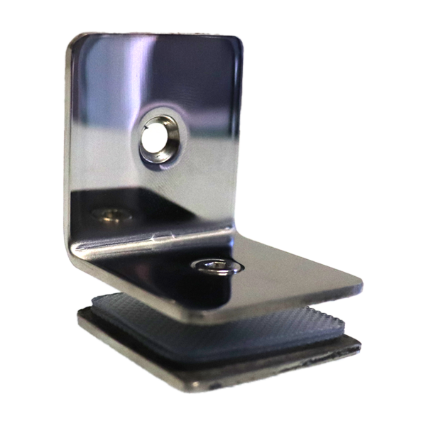 Shower Panel Glass Clamp - (Mirror Finish)