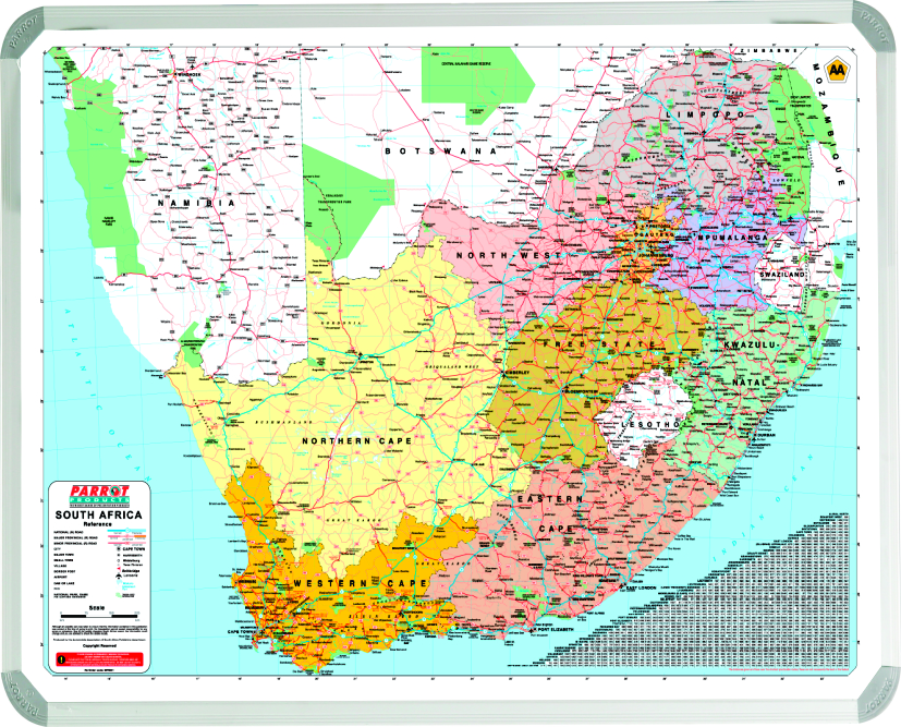 Map - South Africa - Aa 1200*900Mm Map - South Africa - Aa 1200*900Mm - Image 1