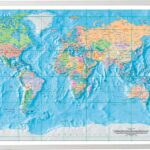Map - World - Aa 1200*900Mm