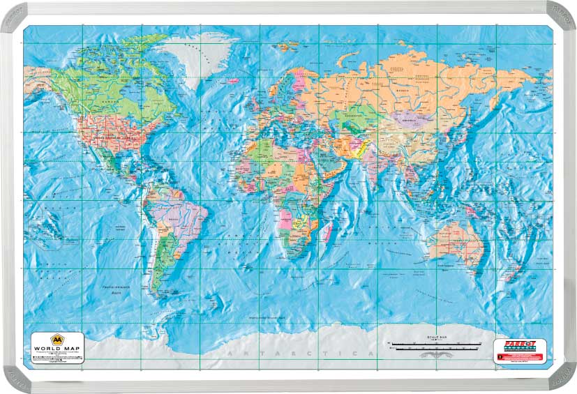 Map - World - Aa 1200*900Mm Map - World - Aa 1200*900Mm - Image 1