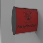 Sign Frame 100 X 300Mm Dbl Sided Wall Mounted (M)
