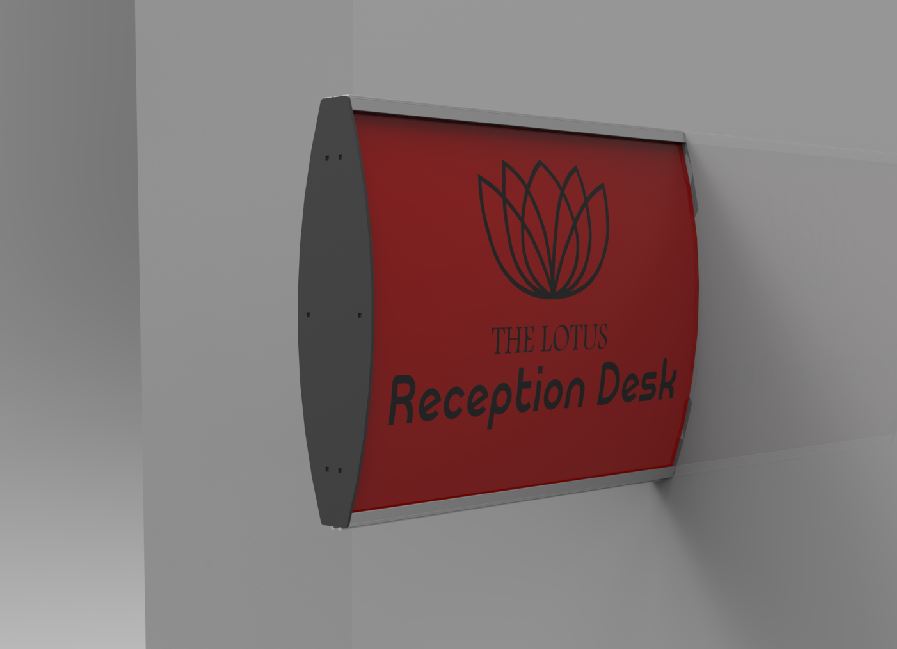 Sign Frame 100 X 300Mm Dbl Sided Wall Mounted (M) Sign Frame 100 X 300Mm Dbl Sided Wall Mounted (M) - Image 1