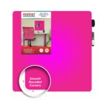 Whiteboard Tile Magnetic 355X355Mm Pink