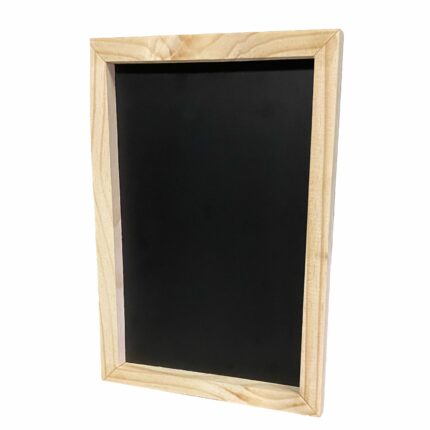 Chalk Writing Slate Wood Framed Black A4