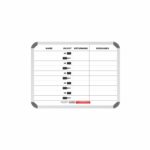 In/Out Board Magnetic 10 People 600*450Mm