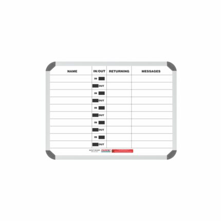 In/Out Board Magnetic 10 People 600*450Mm