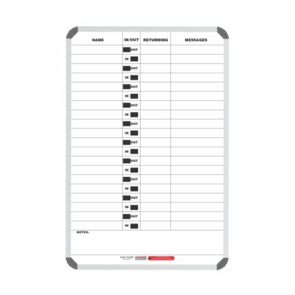 In/Out Board Magnetic 20 People 900*600Mm