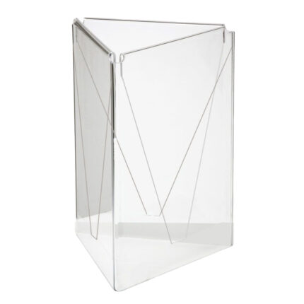 Menu Holder Acrylic A5 Three Sided Table Talker