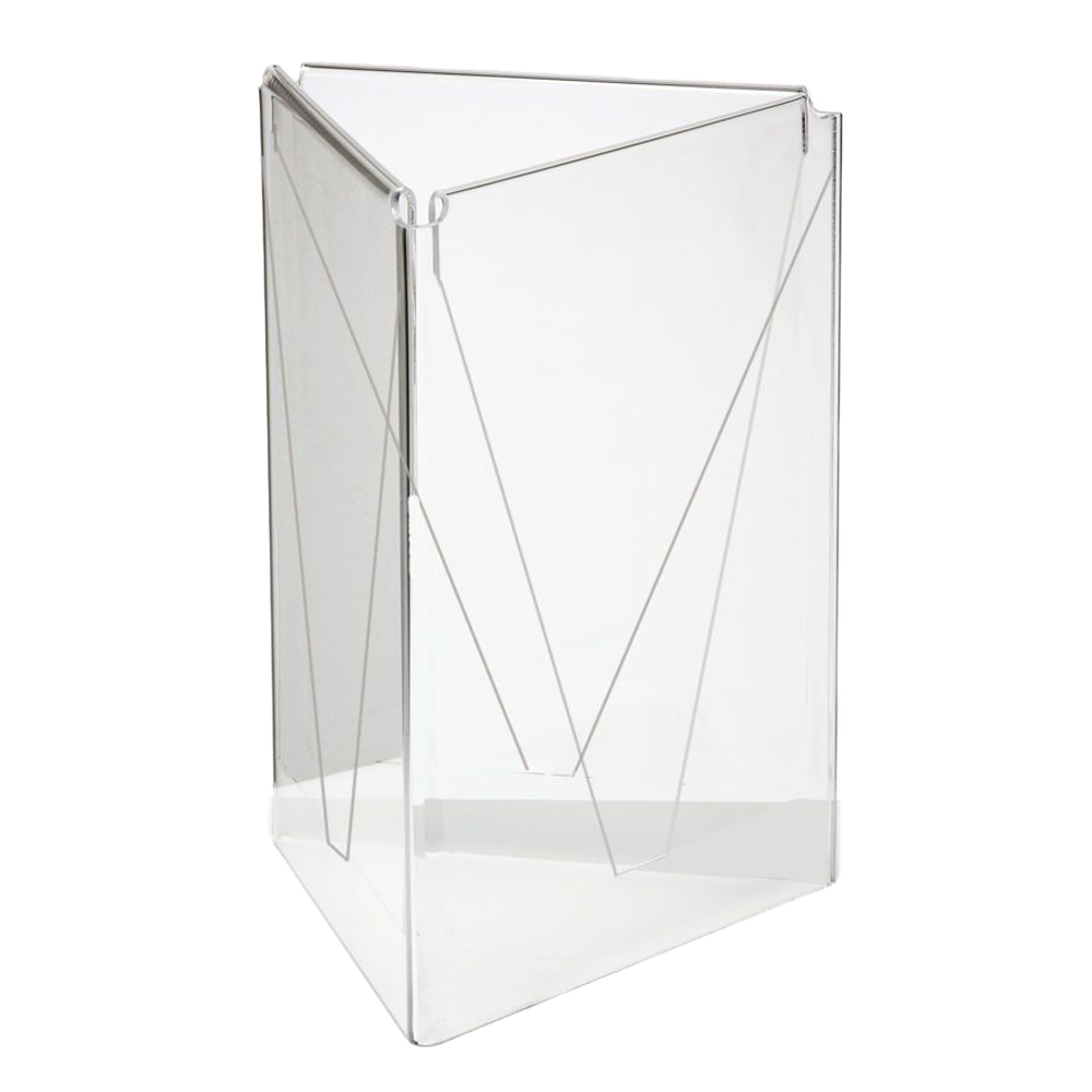 Menu Holder Acrylic A5 Three Sided Table Talker Menu Holder Acrylic A5 Three Sided Table Talker - Image 1
