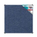 Bulletin Board Ribbed Alum Frame 1200*1200Mm Denim