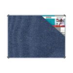 Bulletin Board Ribbed Alum Frame 1200*900Mm Denim