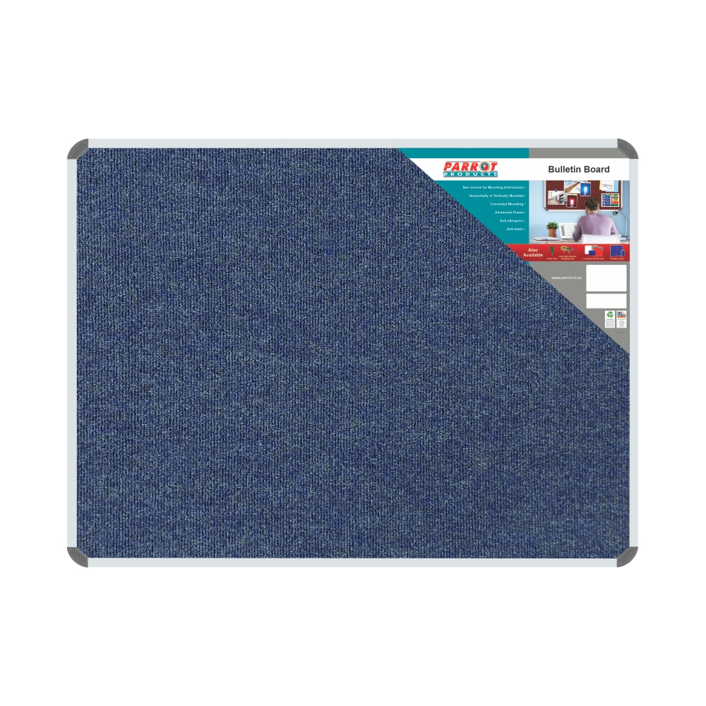 Bulletin Board Ribbed Alum Frame 1200*900Mm Denim Bulletin Board Ribbed Alum Frame 1200*900Mm Denim - Image 1