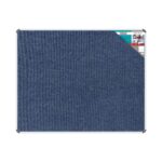 Bulletin Board Ribbed Alum Frame 1500*1200Mm Denim