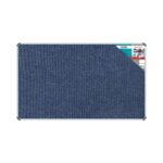 Bulletin Board Ribbed Alum Frame 1500*900Mm Denim