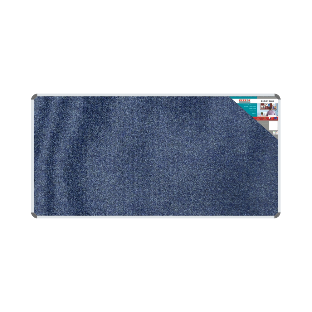 Bulletin Board Ribbed Alum Frame 1800*900Mm Denim Bulletin Board Ribbed Alum Frame 1800*900Mm Denim - Image 1