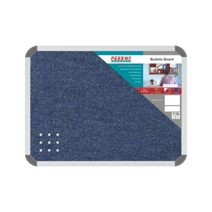 Bulletin Board Ribbed Alum Frame 600*450Mm Denim