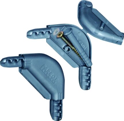 Part Slimline Corner + Cap Set Of 4 (Incl Screws)