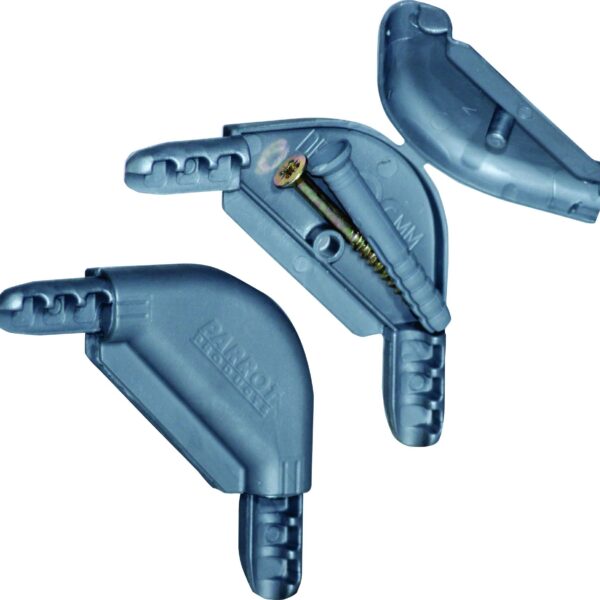 Part Slimline Corner + Cap Set Of 4 (Incl Screws)