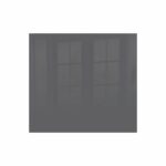 Decorative Glass Wall Tile 598Mm X 650Mm Gun Metal
