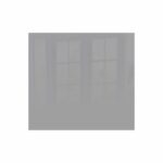 Decorative Glass Wall Tile 598Mm X 650Mm Signal Grey