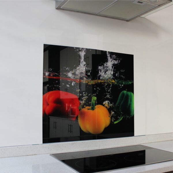 Decorative Glass Wall Tile 598X650X6Mm Peppers