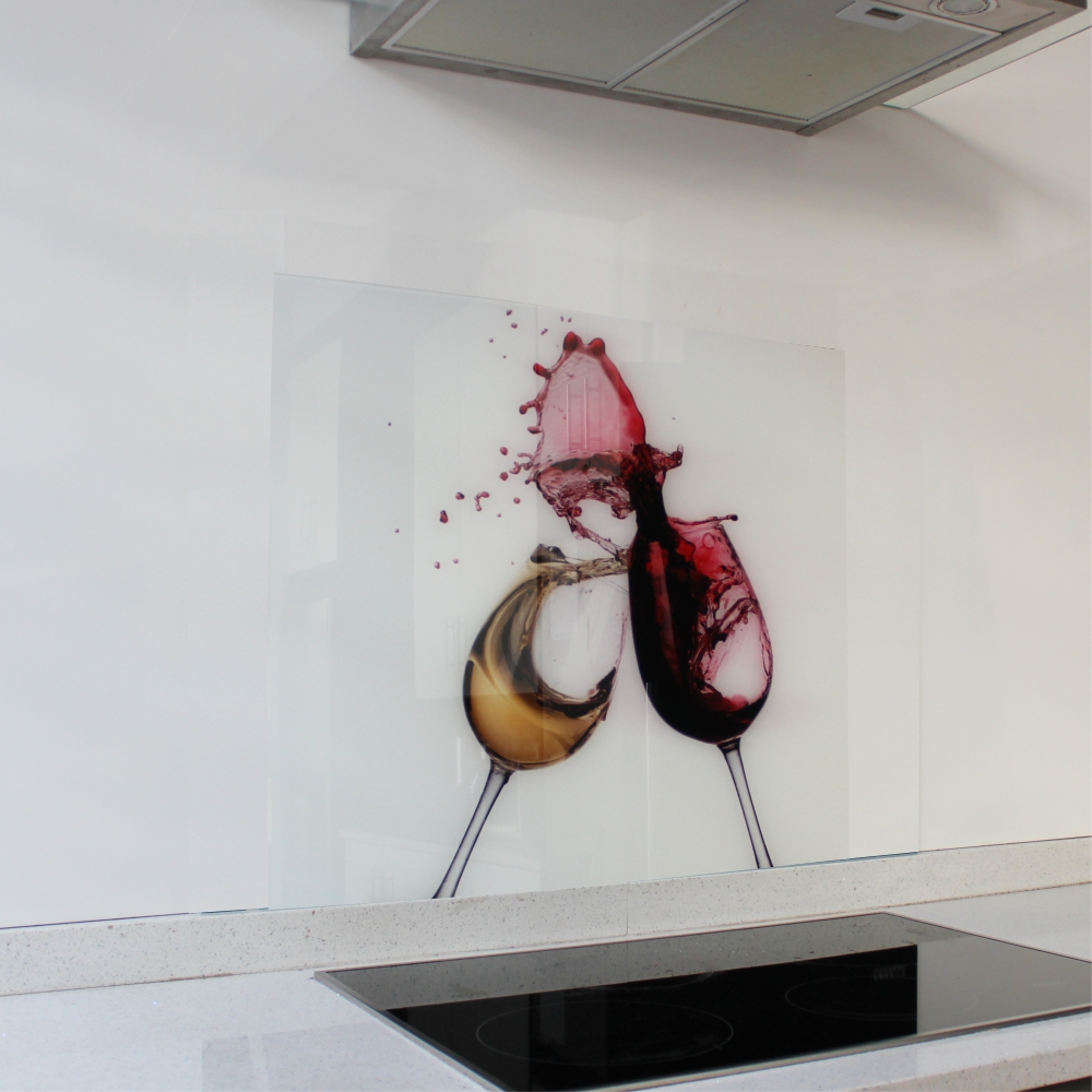 Decorative Glass Wall Tile 598X650X6Mm Wine Glasses Decorative Glass Wall Tile 598X650X6Mm Wine Glasses - Image 1