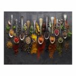 Decorative Glass Wall Tile 898Mm X 700Mm Spices