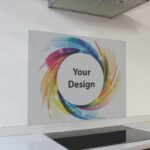 Decorative Glass Wall Tile 898X700X6Mm Customized Print
