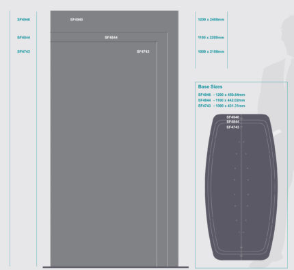 Sign Frame 1000X2100Mm Dbl Sided Standing