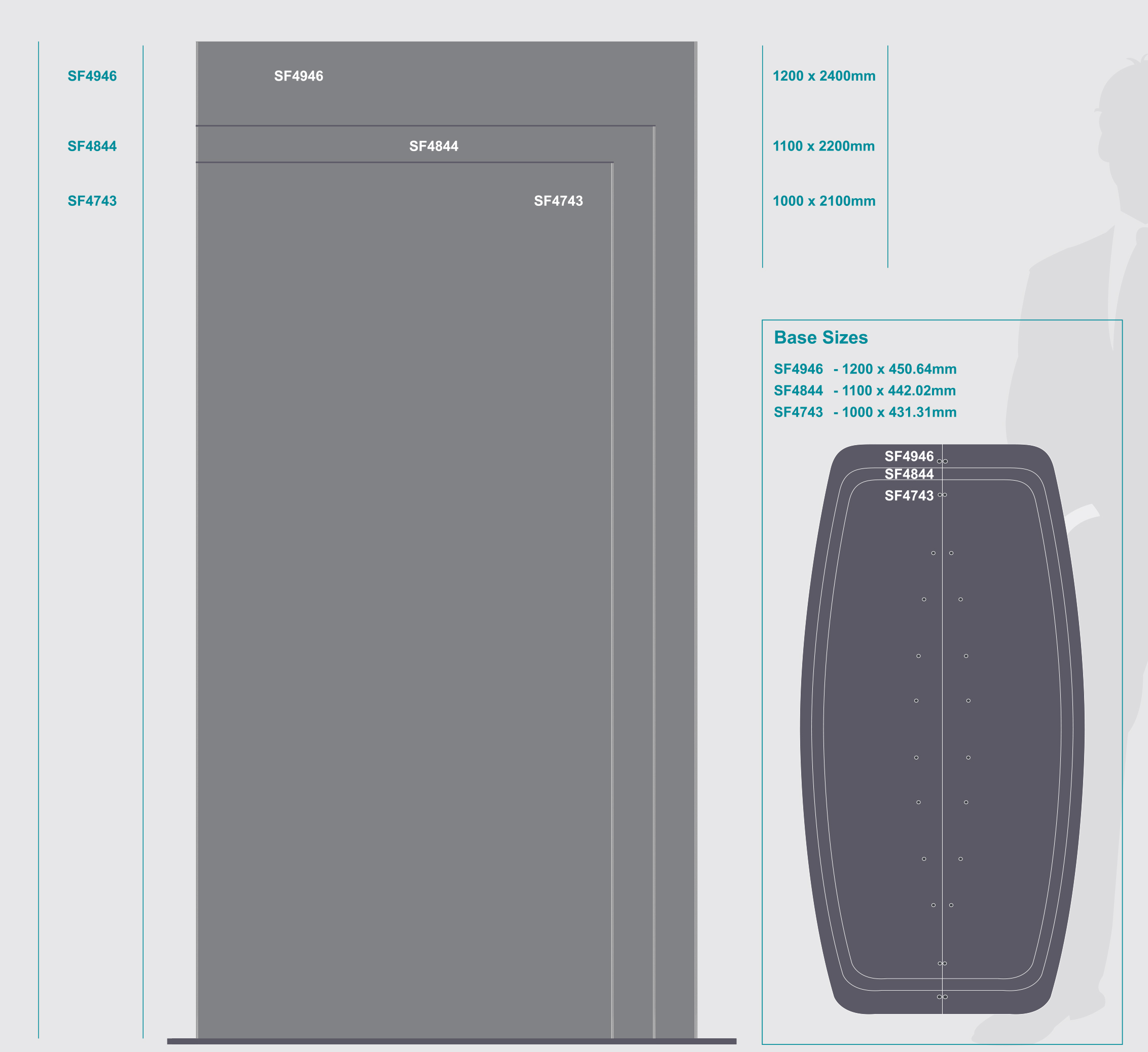 Sign Frame 1000X2100Mm Dbl Sided Standing Sign Frame 1000X2100Mm Dbl Sided Standing - Image 1