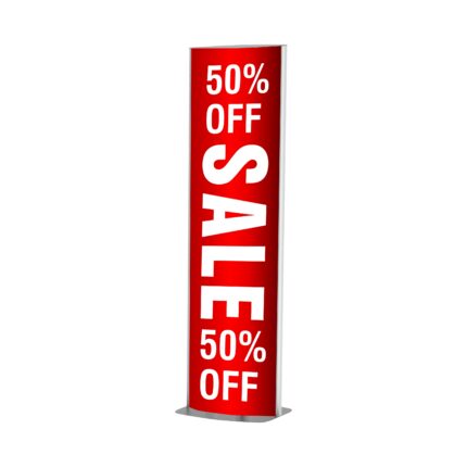 Sign Frame 420X1800Mm Dbl Sided Standing