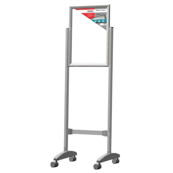 Stand Poster Frame Castors Double Sided A1